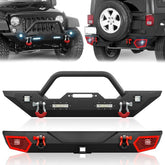 for Off-road Front & Rear Jeep Wrangler JK JKU Bumpers Compatible with 2007-2018 | Yzona
